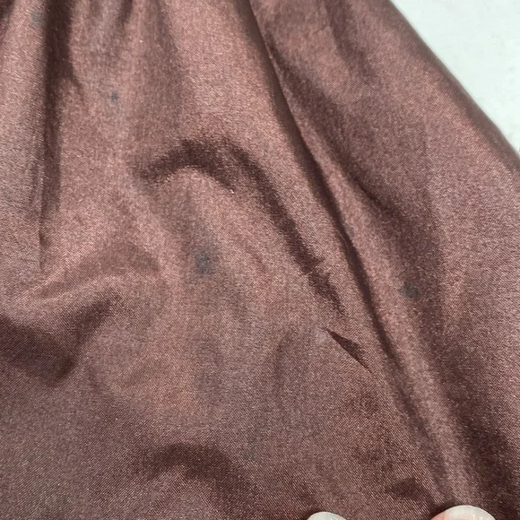 American Girl Chocolate Cherry Party Dress Gown Leopard Trim - Picture 13 of 13